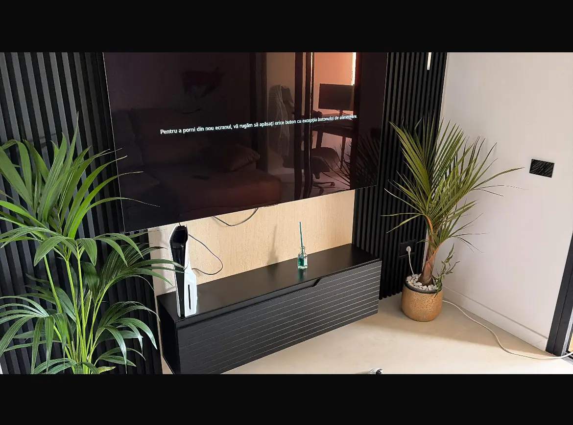Pared TV paneles madera Pared TV paneles madera